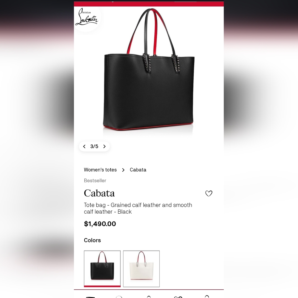 Christian louboutin Cabata bag